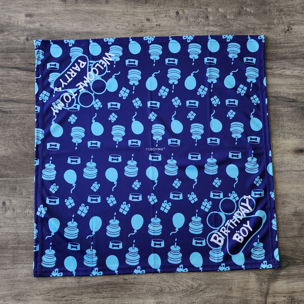 Dog Birthday Boy Welcome To My Party Bandana OSFM - Picture 3 of 13